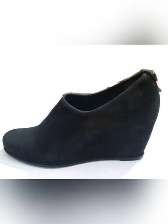 Stuart Weitzman Shoes - STUART WEITZMAN Hidden Wedge Bootie Stretch Suede Ankle Boot Heeled 9.5 N